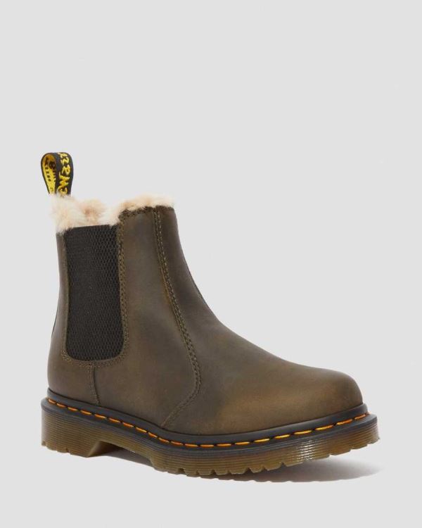 Botas Chelsea Dr Martens 2976 Faux Fur Lined Para Mujer DR6446S